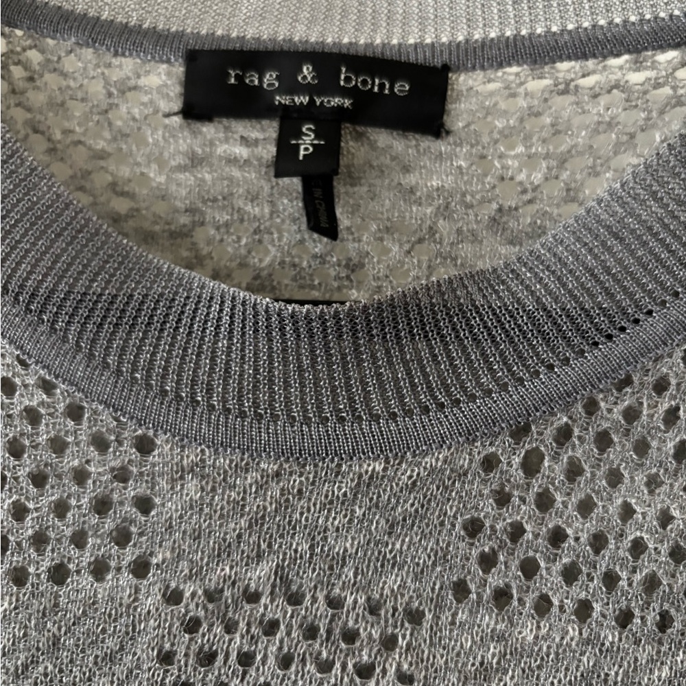 rag & bone Gray Ribbed Sweatshirt - Picture 3 of 3